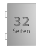 Broschüre mit Drahtheftung, Endformat DIN A4, 32-seitig
