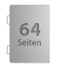 Broschüre mit Drahtheftung, Endformat DIN A4, 64-seitig