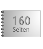 Broschüre mit Metall-Spiralbindung, Endformat DIN A7 quer, 160-seitig