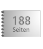 Broschüre mit Metall-Spiralbindung, Endformat DIN A7 quer, 188-seitig