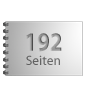 Broschüre mit Metall-Spiralbindung, Endformat DIN A7 quer, 192-seitig