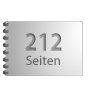 Broschüre mit Metall-Spiralbindung, Endformat DIN A7 quer, 212-seitig