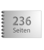 Broschüre mit Metall-Spiralbindung, Endformat DIN A7 quer, 236-seitig