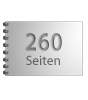 Broschüre mit Metall-Spiralbindung, Endformat DIN A7 quer, 260-seitig