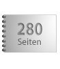 Broschüre mit Metall-Spiralbindung, Endformat DIN A7 quer, 280-seitig